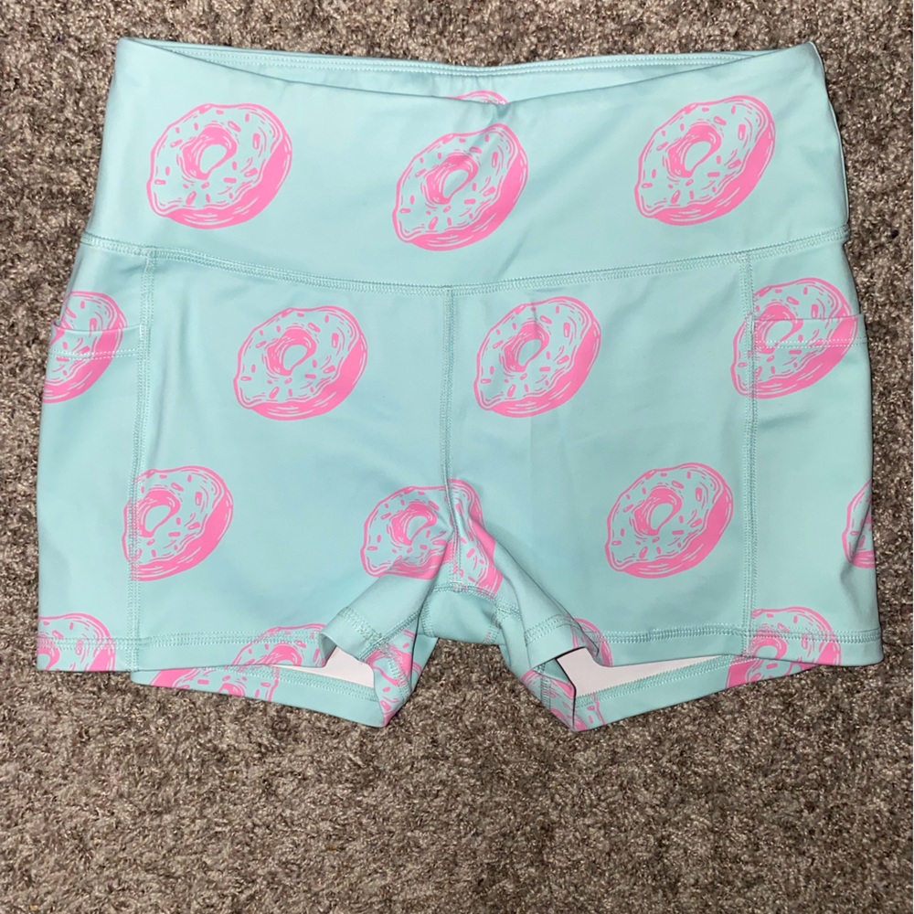 Raypose Donut Workout Shorts WITH Pockets, Size Large
